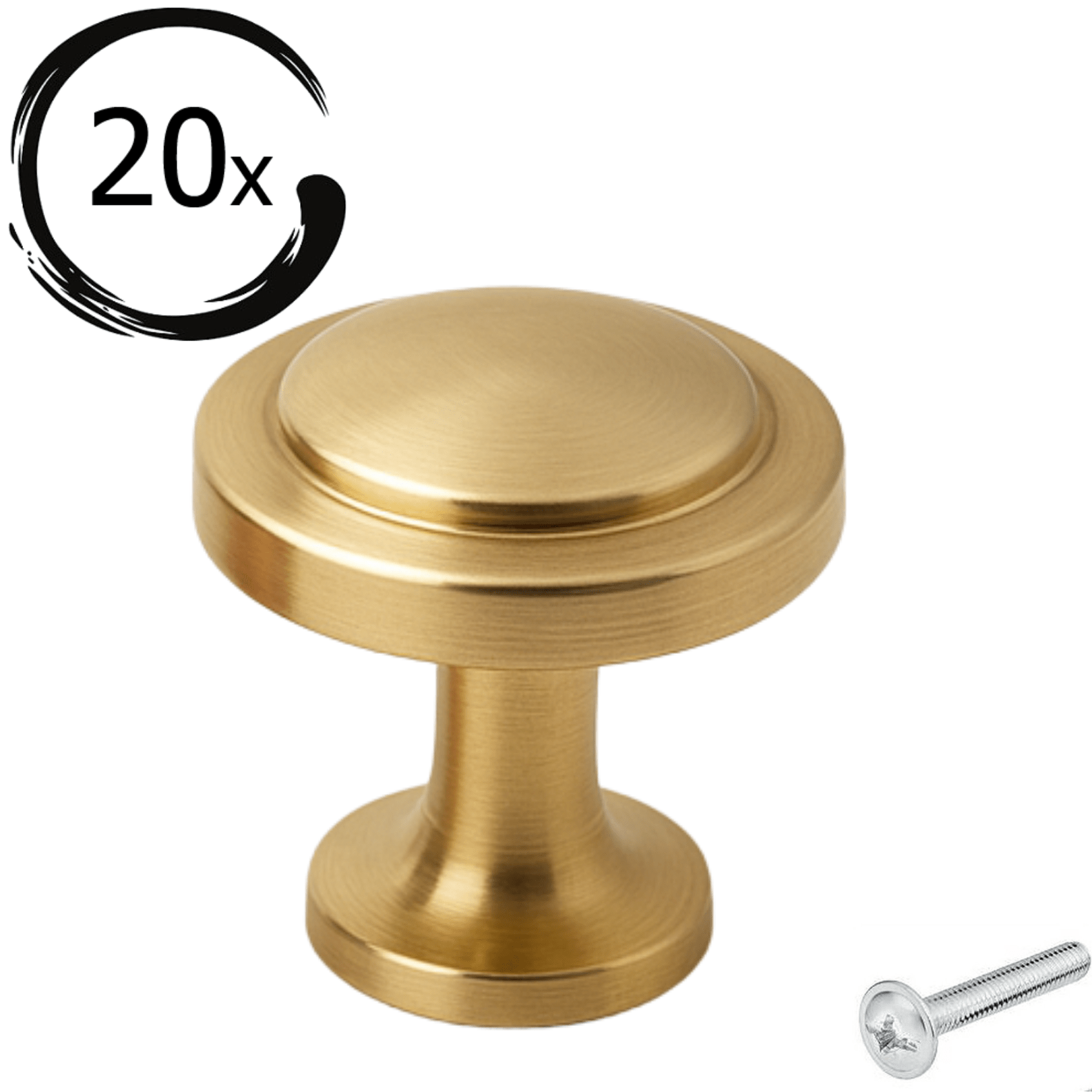 20 Türknöpfe 32 mm Gold – Memphis