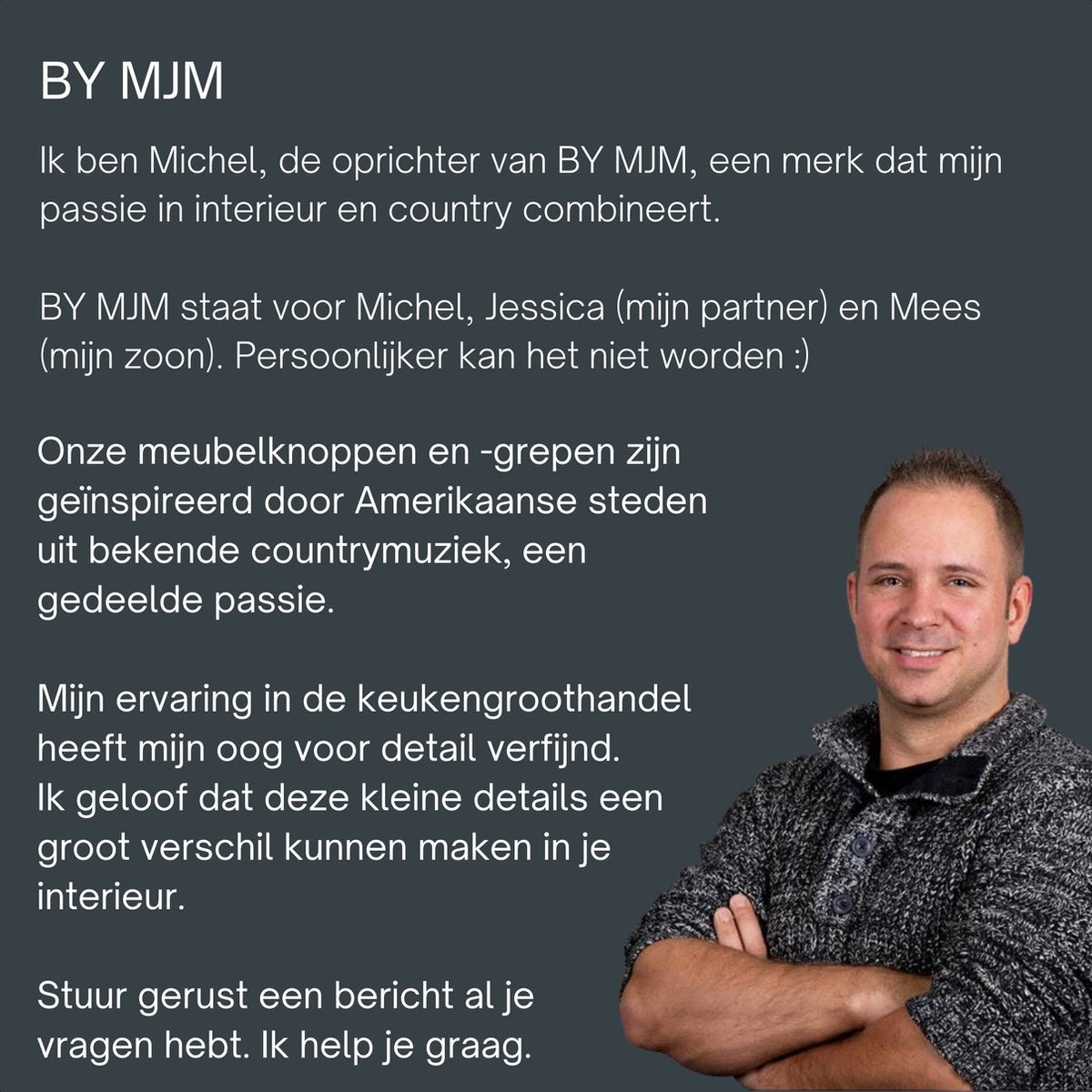 Deurknop Waco Zwart