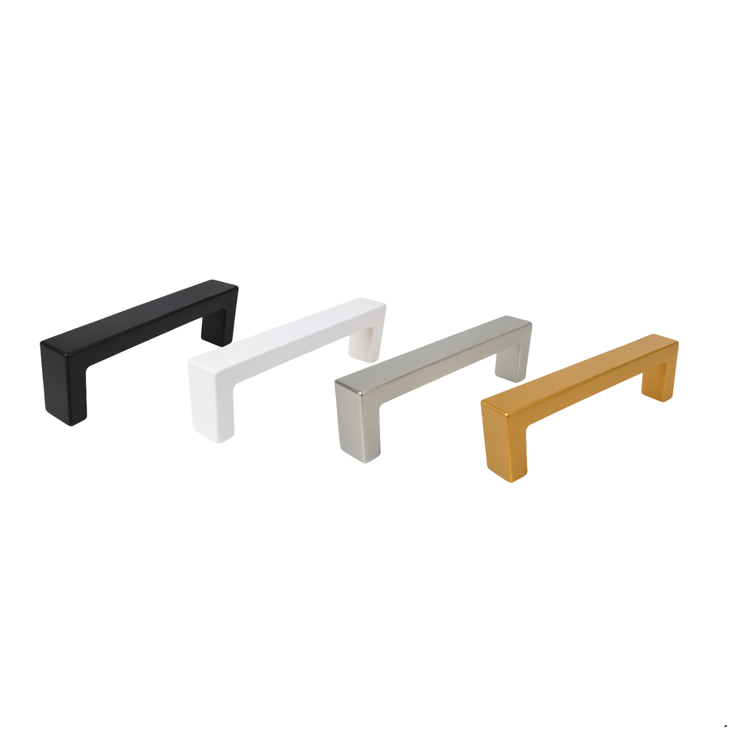 Handgreep Atlanta 128 mm RVS Zwart