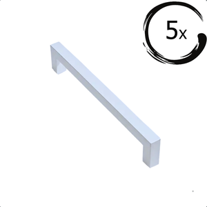 5X Handgreep Twig 128mm Wit