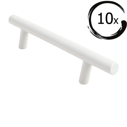 10X Handgreep Denver 160 mm RVS Wit