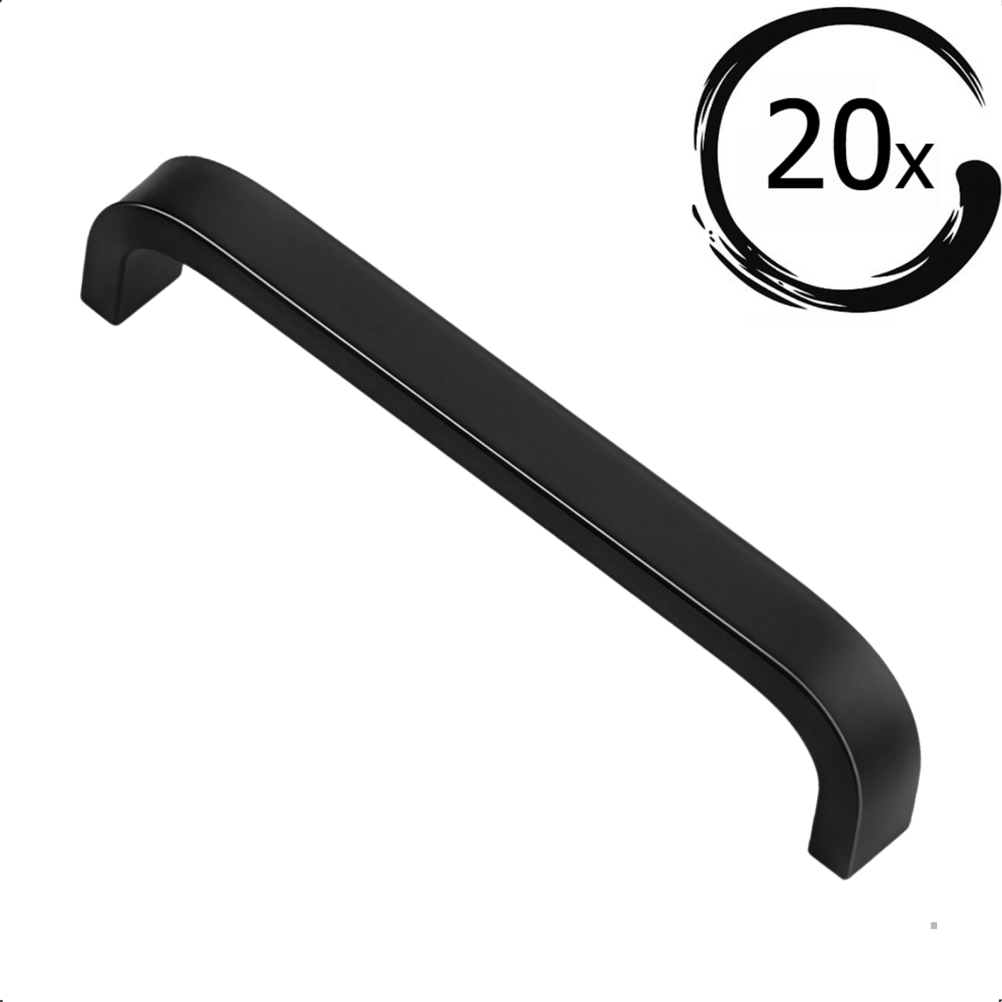 20X Handgreep York 128 mm Rvs Zwart