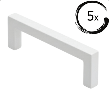 5X Handgreep Dallas 224 mm RVS Wit