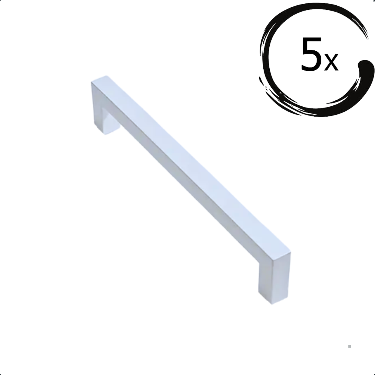 5X Handgreep Twig 96MM Wit