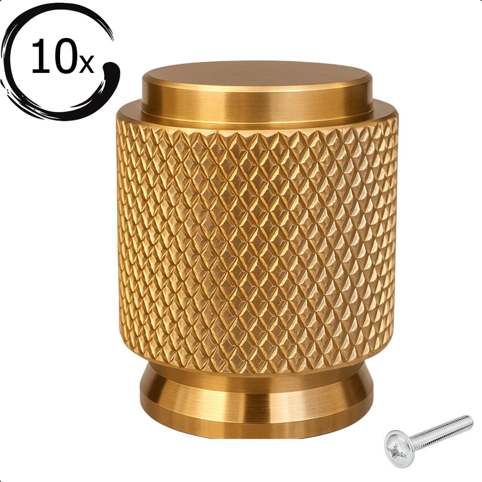 10X Deurknop 20mm Goud – Dodge - BY MJM - GMJ94-10