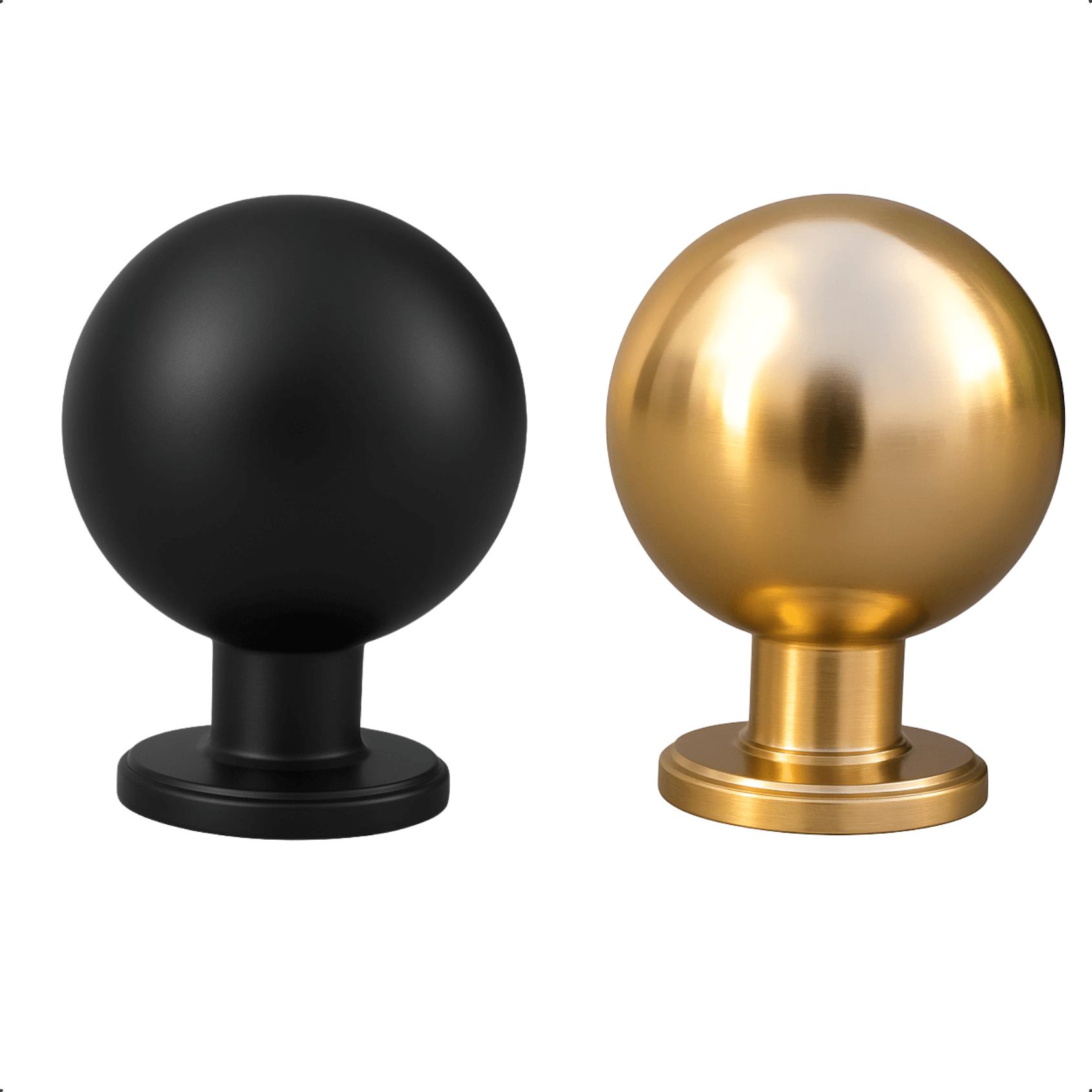 10X Deurknop 24mm Zwart – Madison - BY MJM - GMJ72-10