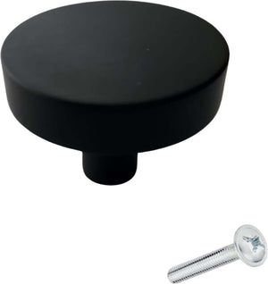 10X Deurknop 40mm Rond Zwart – Circle - BY MJM - GMJ30-10
