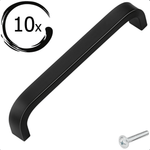 10X Handgreep 128mm Aluminium Zwart – York - BY MJM - GMJ108-10