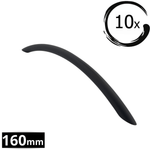 10X Handgreep 160mm Aluminium Zwart – Chicago - BY MJM - GMJ23-10