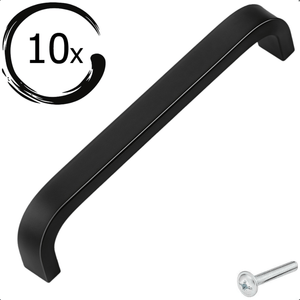 10X Handgreep 160mm Aluminium Zwart – York - BY MJM - GMJ109-10