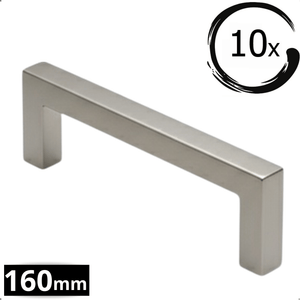 10X Handgreep 160mm RVS – Dallas - BY MJM - GMJ88-10