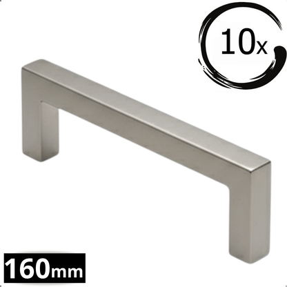 10X Handgreep 160mm RVS – Dallas - BY MJM - GMJ88-10