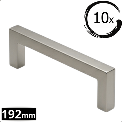 10X Handgreep 192mm RVS – Dallas - BY MJM - GMJ51-10