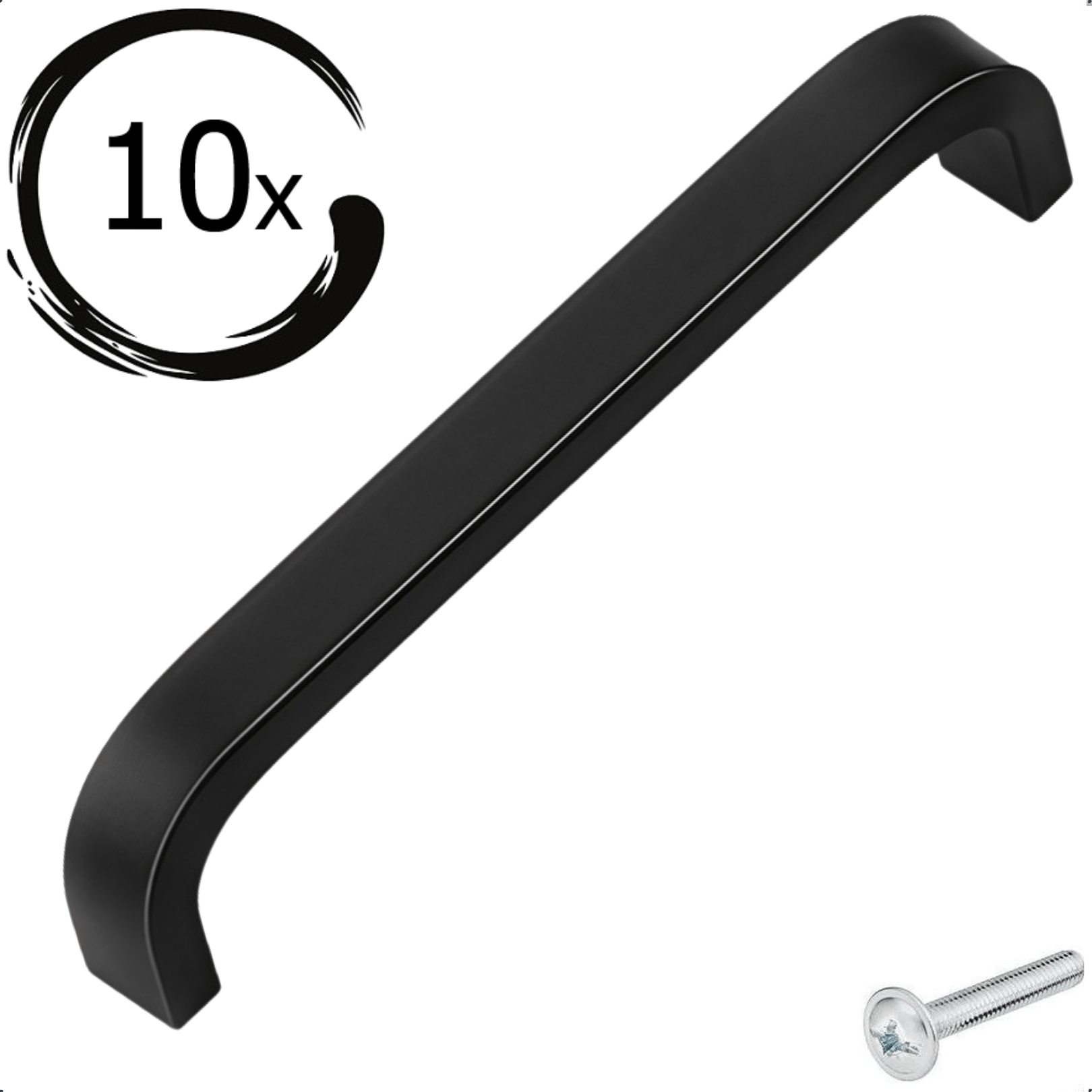 10X Handgreep 96mm Aluminium Zwart – York - BY MJM - GMJ107-10