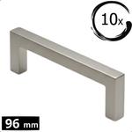 10X Handgreep 96mm RVS – Dallas - BY MJM - GMJ87-10