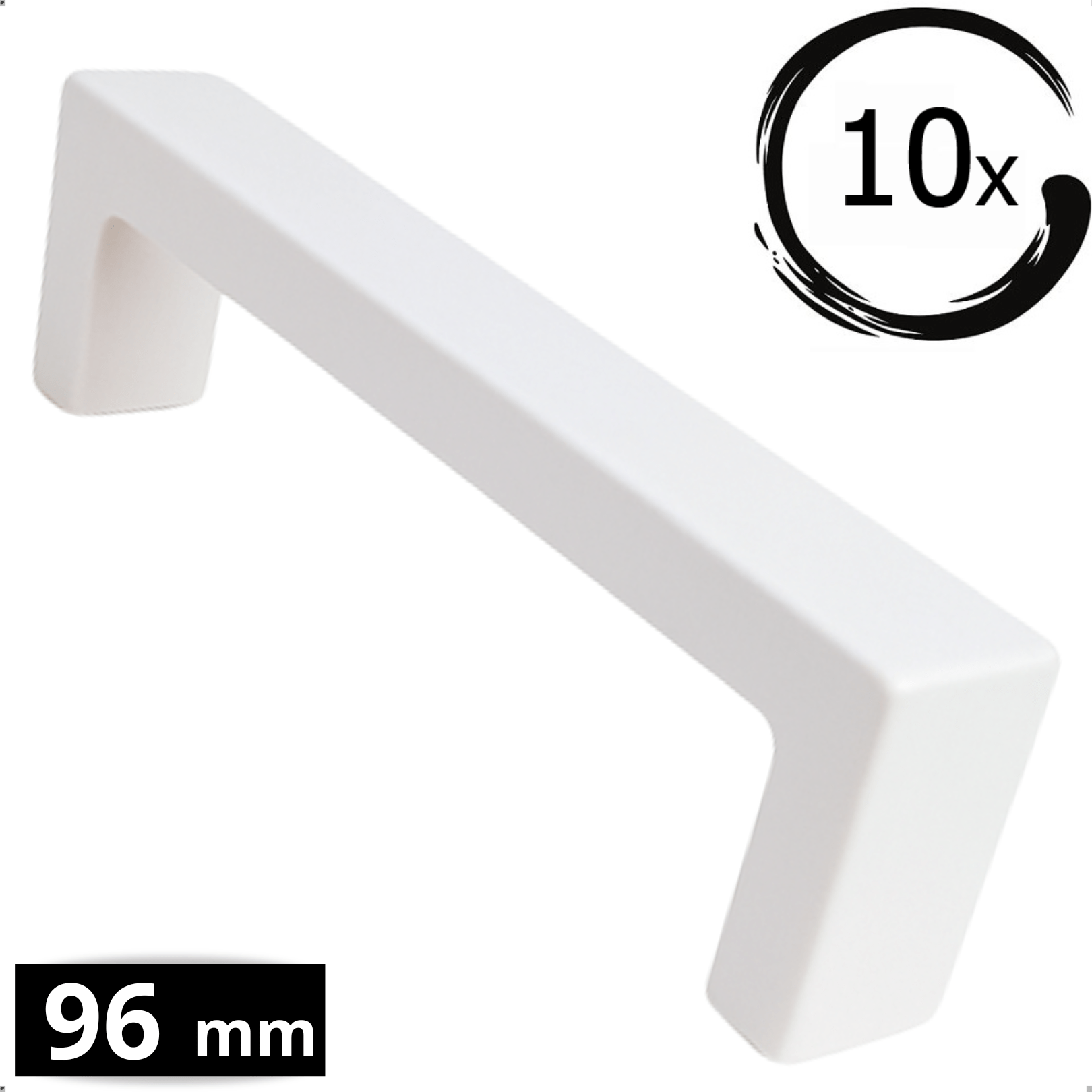 10X Handgreep 96mm RVS Wit – Atlanta - BY MJM - GMJ64-10