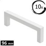 10X Handgreep 96mm RVS Wit – Dallas - BY MJM - GMJ59-10