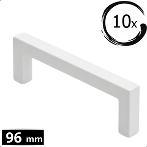 10X Handgreep 96mm RVS Wit – Dallas - BY MJM - GMJ59-10