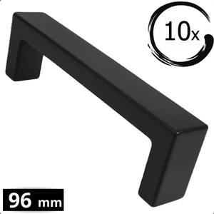 10X Handgreep 96mm RVS Zwart – Atlanta - BY MJM - GMJ55-10