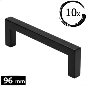 10X Handgreep 96mm RVS Zwart – Dallas - BY MJM - GMJ52-10