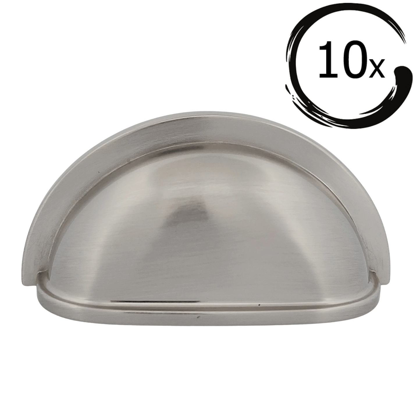 10X Komgreep 76mm Geborsteld Nikkel – Columbia - BY MJM - GMJ80-10