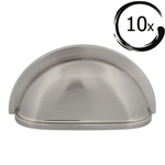 10X Komgreep 76mm Geborsteld Nikkel – Columbia - BY MJM - GMJ80-10