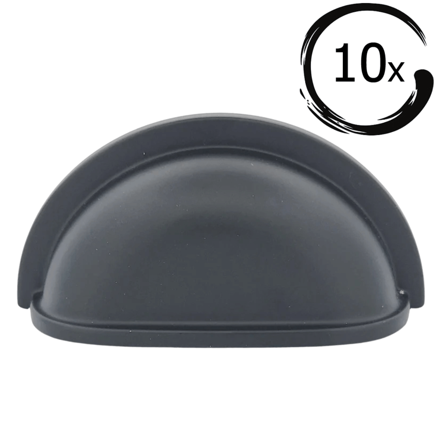 10X Komgreep 76mm Zwart – Columbia - BY MJM - GMJ83-10