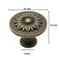 10X Meubelknop 31mm Brons – Orleans - BY MJM - GMJ96-10
