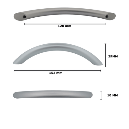 5X Handgreep Chicago 128 mm Aluminium