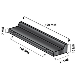 Handgreep Reno 160 mm Aluminium Zwart