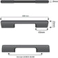 Handgreep Seattle 128 / 160  mm Aluminium Zwart