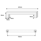 Handgreep 192mm RVS Eiken Look – Hickory