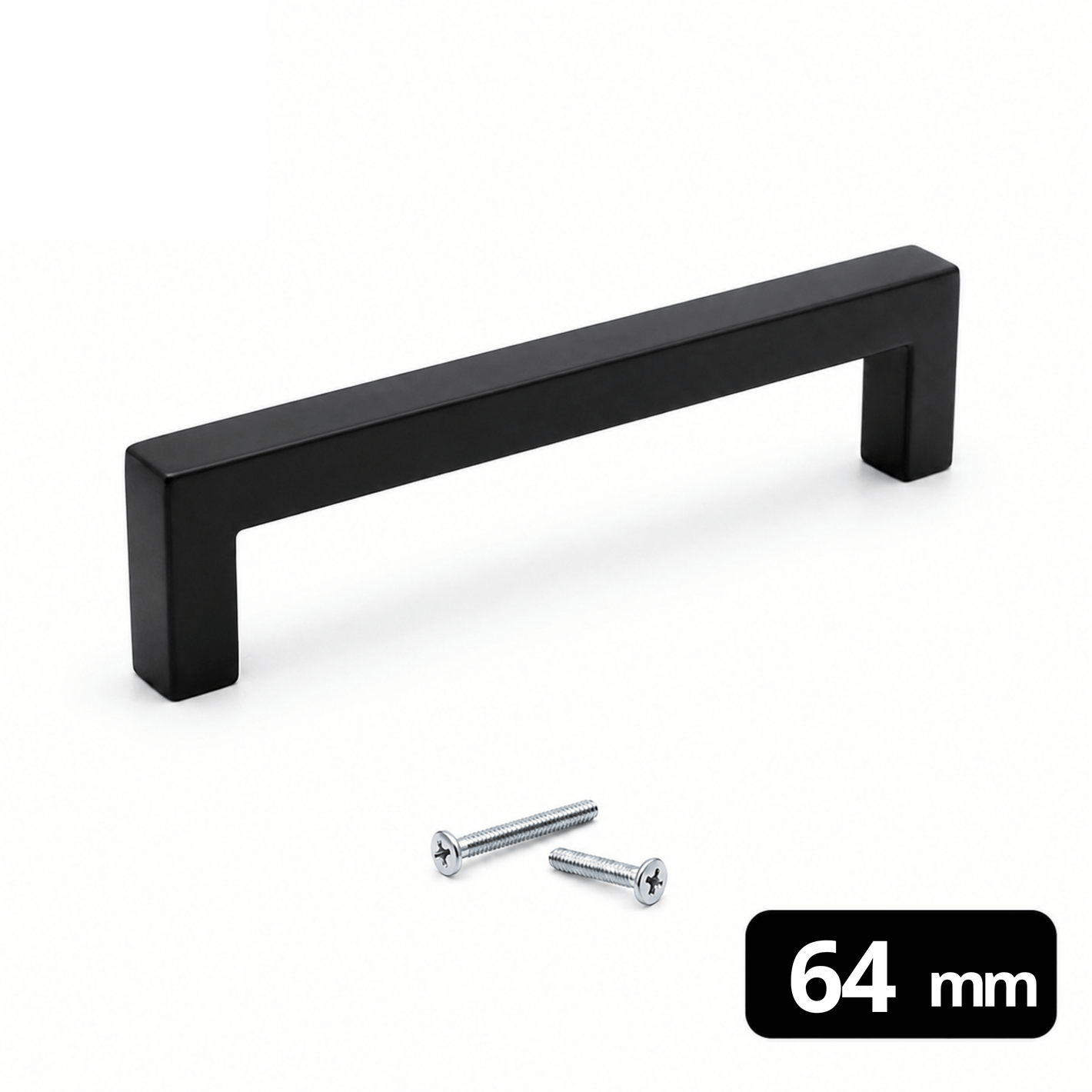 Handgreep 64mm RVS Zwart – Dallas