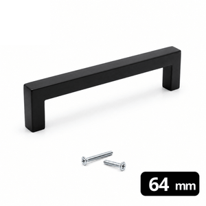 Handgreep 64mm RVS Zwart – Dallas