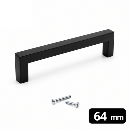 Handle 128 mm Stainless Steel Black Dallas