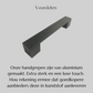 Handgreep Austin 128 mm Aluminium Zwart