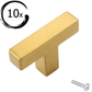 10X Meubelknop 50mm RVS Goud – Dallas