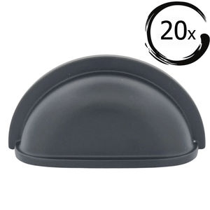 Details bekijken voor 20X Komgreep Columbia 76 mm Zwart 20X Komgreep Columbia 76 mm Zwart