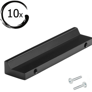 10X Handgreep Reno 128 mm Aluminium Zwart