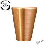 20X Deurknop 19mm Goud – Akron - BY MJM - GMJ71-20