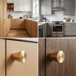 20X Deurknop 19mm Goud – Akron - BY MJM - GMJ71-20