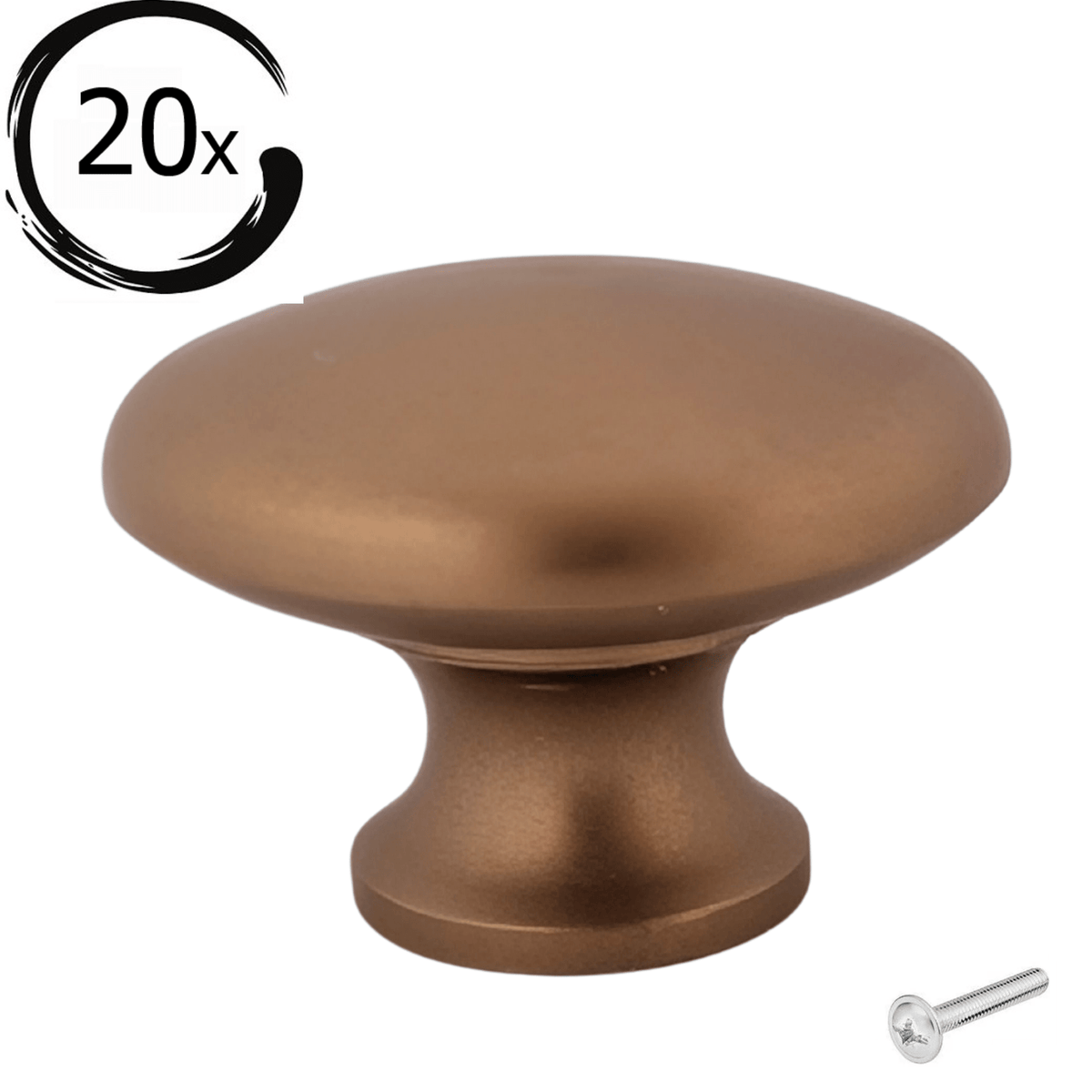 20 Türknöpfe 27 mm Bronze – Macon
