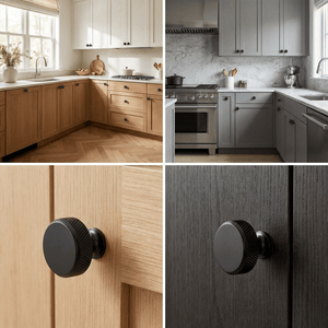 20X Deurknop 30mm Aluminium Zwart – Lowell - BY MJM - GMJ103-20