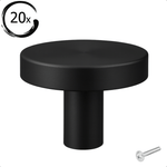 20X Deurknop 30mm Zwart – Harbor - BY MJM - GMJ91-20