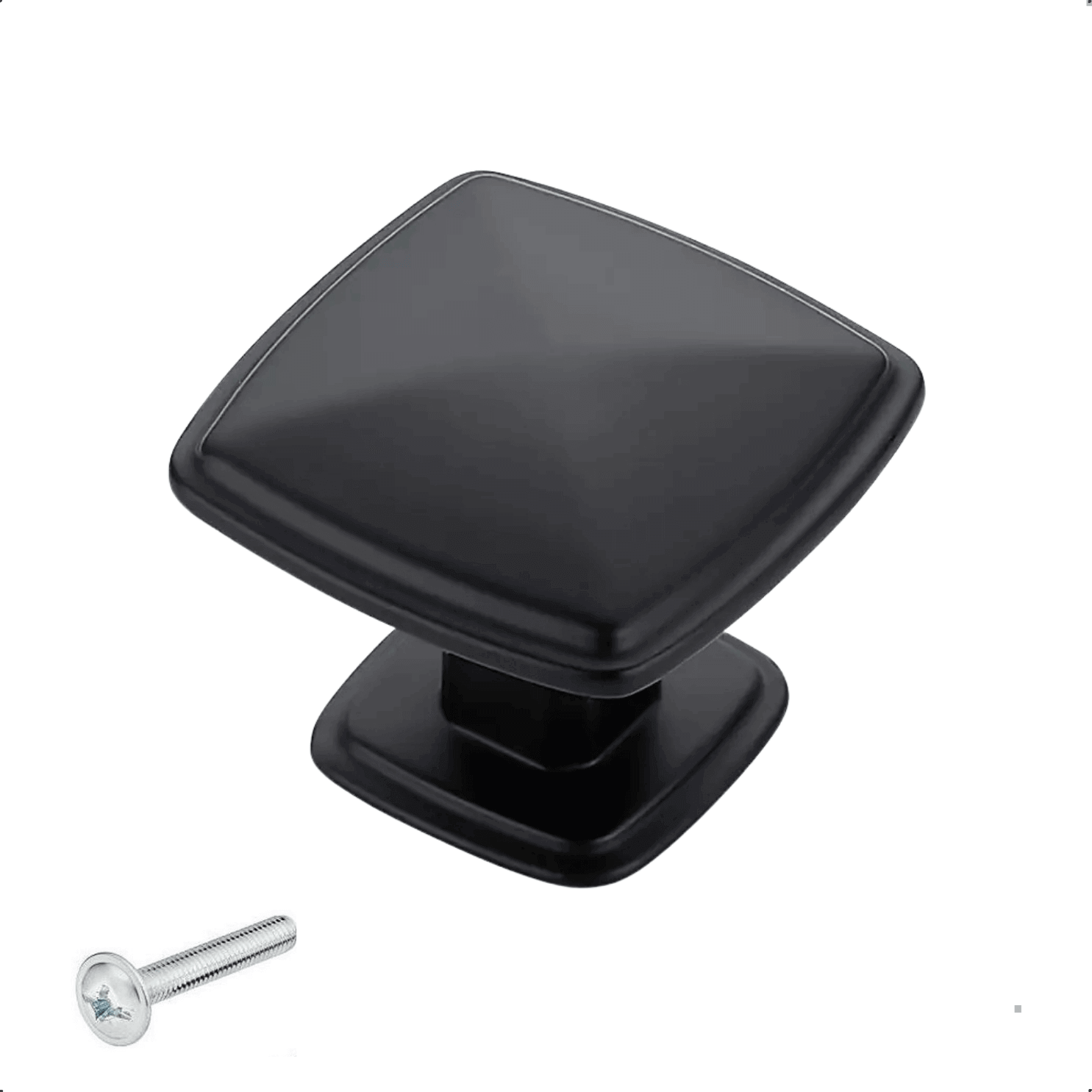 20X Deurknop 31mm Aluminium Zwart – Texas - BY MJM - GMJ106-20