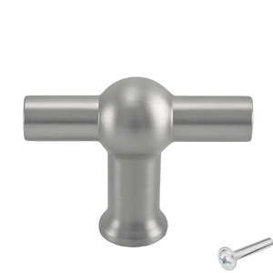 20X Deurknop 48mm RVS – Kansas T - greep - BY MJM - GMJ53-20