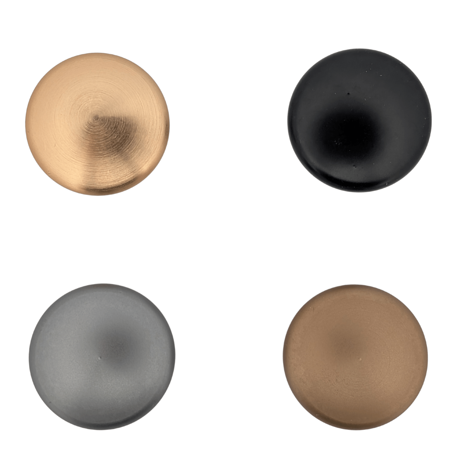 20X Deurknop Macon 27 mm – Aluminium Zwart - BY MJM - GMJ01-20