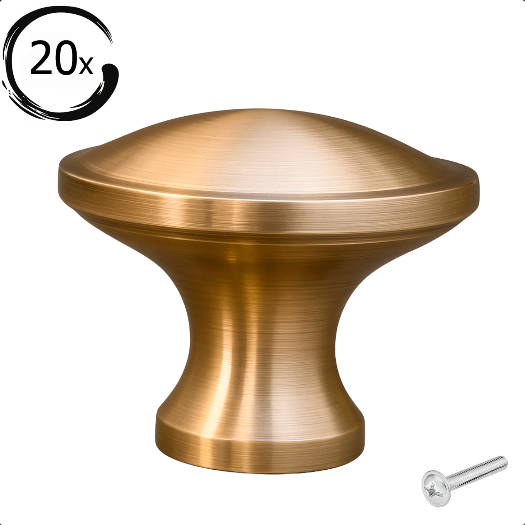 20X Deurknop Rapid Goud - BY MJM - GMJ92-20