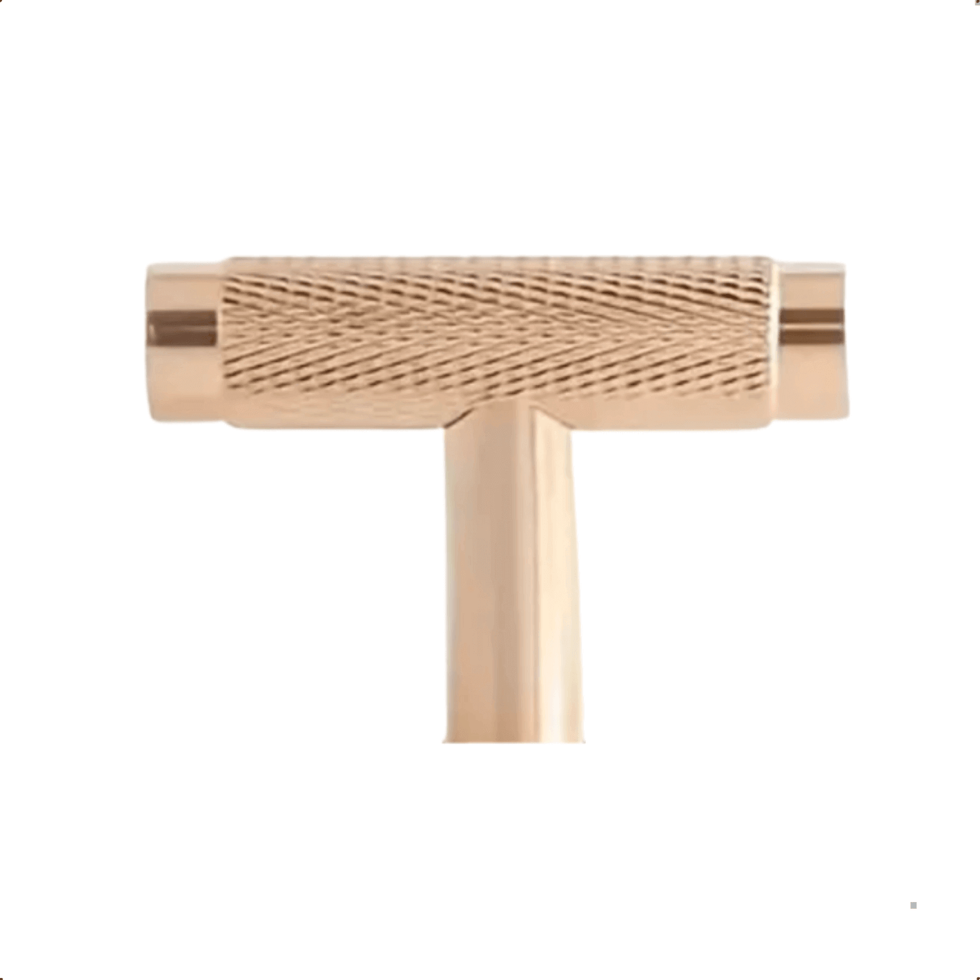 20X Deurknop T - greep 50mm Aluminium Goud – Waco - BY MJM - GMJ104-20