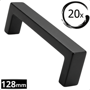 20X Handgreep 128mm RVS Zwart – Atlanta - BY MJM - GMJ05-20